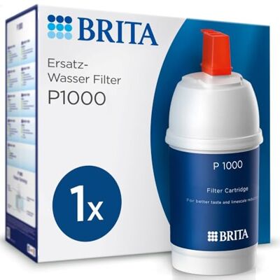 Brita Vodní filtr kartuše P1000 – vodní filtr vodovodní baterie pro armatury s filtrem vodního kamene – snižuje množství vodního kamene, chlóru, olova, mědi a látek ovlivňujících chuť v pitné Brita Vodní filtr kartuše P1000 – vodní filtr vodovodní baterie pro armatury s filtrem vodního kamene – snižuje množství vodního kamene, chlóru, olova, mědi a látek ovlivňujících chuť v pitné