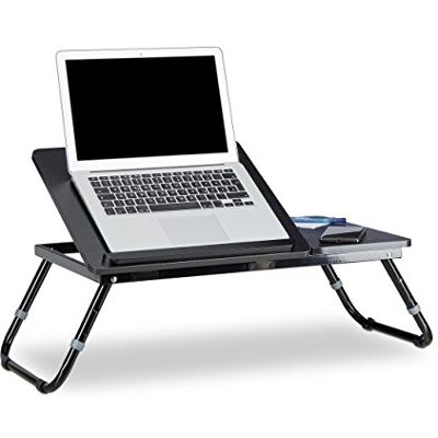 Relaxdays Stolek na laptop laptop stolek do postele podnos do postele stolek na notebook servírovací stolek laptop BTH 60 cm x 35 cm x 24 cm dřevo černé s výklopnou klapkou, výškově nastavitelný Relaxdays Stolek na laptop laptop stolek do postele podnos do postele stolek na notebook servírovací stolek laptop BTH 60 cm x 35 cm x 24 cm dřevo černé s výklopnou klapkou, výškově nastavitelný