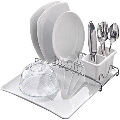 Metaltex Odkapávací koš Spacetex s košem na příbory a odkapávací miskou 35 x 31 x 12 cm, chromový povrch, bílá/šedá, 35 x 31 x 12 cm, 3 jednotky Metaltex Odkapávací koš Spacetex s košem na příbory a odkapávací miskou 35 x 31 x 12 cm, chromový povrch, bílá/šedá, 35 x 31 x 12 cm, 3 jednotky