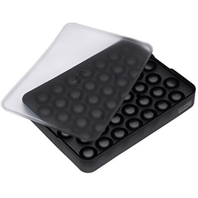 Lurch 240720 Ice Former Pearls/Výrobník ledu ze 100% platiny silikonu bez BPA s víkem pro 42 ledových koulí ve velikosti 2 cm, černý, 3,5 x 15,5 x 20,5 cm Lurch 240720 Ice Former Pearls/Výrobník ledu ze 100% platiny silikonu bez BPA s víkem pro 42 ledových koulí ve velikosti 2 cm, černý, 3,5 x 15,5 x 20,5 cm