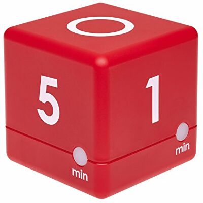 TFA Dostmann Digital Cube Timer 1‑2‑3‑5 minut, 38. 2039, časovač s LED displejem a přednastavením hlasitosti (D × Š × V: 60 × 60 × 60 × 60 mm), červená TFA Dostmann Digital Cube Timer 1‑2‑3‑5 minut, 38. 2039, časovač s LED displejem a přednastavením hlasitosti (D × Š × V: 60 × 60 × 60 × 60 mm), červená