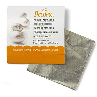 Decora 0796201 PRALINENFOLIE Silber 50G 10 X 10 cm 150ST Decora 0796201 PRALINENFOLIE Silber 50G 10 X 10 cm 150ST