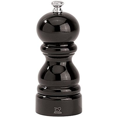 PADERNO Peugeot Paris mlýnek na pepř, dřevo, černý lak, 5,5 x 5,5 x 12 cm PADERNO Peugeot Paris mlýnek na pepř, dřevo, černý lak, 5,5 x 5,5 x 12 cm