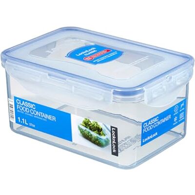 LocknLock CLASSIC dóza na uchovávání potravin 1,1 l 18,1 x 12,8 x 8,8 cm 100% vzduchotěsná a vodotěsná dóza vhodná do myčky a mikrovlnné trouby bez BPA 4násobný bezpečnostní uzávěr LocknLock CLASSIC dóza na uchovávání potravin 1,1 l 18,1 x 12,8 x 8,8 cm 100% vzduchotěsná a vodotěsná dóza vhodná do myčky a mikrovlnné trouby bez BPA 4násobný bezpečnostní uzávěr