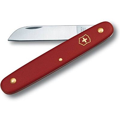 Victorinox Nůž na květiny, zahrada, švýcarský kapesní nůž, zahradník a květinářství, čepel, rovný, červený Victorinox Nůž na květiny, zahrada, švýcarský kapesní nůž, zahradník a květinářství, čepel, rovný, červený