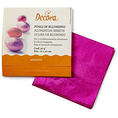 Decora 0796210 PRALINENFOLIE Magenta 50G 10 X 10 cm 150ST Decora 0796210 PRALINENFOLIE Magenta 50G 10 X 10 cm 150ST