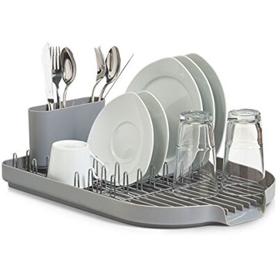 Zeller 24890 odkapávač na nádobí, plast 45 x 32 x 13 cm, šedý Zeller 24890 odkapávač na nádobí, plast 45 x 32 x 13 cm, šedý