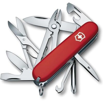 Victorinox Nůž kapesní Deluxe Tinker (17 funkcí, šroubovák Phillips, kombinované kleště, nůžky) červená Victorinox Nůž kapesní Deluxe Tinker (17 funkcí, šroubovák Phillips, kombinované kleště, nůžky) červená