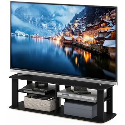 Furinno Nelly Entertainment Center TV stojan, černý, 110 (š) x 34 (v) x 33,3 (h) cm Furinno Nelly Entertainment Center TV stojan, černý, 110 (š) x 34 (v) x 33,3 (h) cm