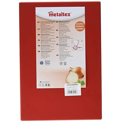 Metaltex PE-500 kuchyňské prkénko, polyetylen a plast, červené, 29 x 20 x 1,5 cm Metaltex PE-500 kuchyňské prkénko, polyetylen a plast, červené, 29 x 20 x 1,5 cm