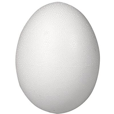 Rayher Vajíčko z polystyrenu, bílé, 2dílné, 26 cm, 2 poloskořápky, k naplnění, plastová vejce, styroporei, velikonoční vajíčka, k polepení a malování, 30168000 Rayher Vajíčko z polystyrenu, bílé, 2dílné, 26 cm, 2 poloskořápky, k naplnění, plastová vejce, styroporei, velikonoční vajíčka, k polepení a malování, 30168000