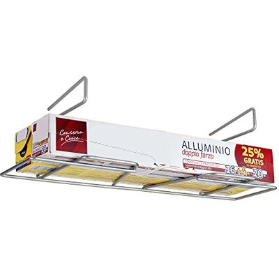 Metaltex 364933095 Wrap držák fólie, 33 x 12 x 9 cm, stříbrný Metaltex 364933095 Wrap držák fólie, 33 x 12 x 9 cm, stříbrný