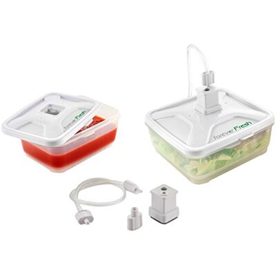 Macom 705 Behälter-Set, Frischhaltedosenset, Vakuumverpackungsbehälter, 2-teilig Macom 705 Behälter-Set, Frischhaltedosenset, Vakuumverpackungsbehälter, 2-teilig