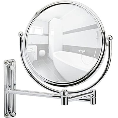 Wenko Velké kosmetické zrcadlo Deluxe nástěnné zrcadlo, výškově nastavitelné, otočné, plocha zrcadla 19 cm zvětšení o 500 %, ocel, 23 x 28,5 x 33 cm stříbrné Wenko Velké kosmetické zrcadlo Deluxe nástěnné zrcadlo, výškově nastavitelné, otočné, plocha zrcadla 19 cm zvětšení o 500 %, ocel, 23 x 28,5 x 33 cm stříbrné
