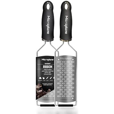 Microplane 2cestné struhadlo ušlechtilá ocel černá ze série Gourmet na tvrdý sýr, jablko, mrkev, cukety a čokoládu Microplane 2cestné struhadlo ušlechtilá ocel černá ze série Gourmet na tvrdý sýr, jablko, mrkev, cukety a čokoládu