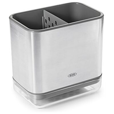 OXO Praktický držák na nádobí Good Grips z ušlechtilé oceli – 9,7 x 14,5 x 14 cm OXO Praktický držák na nádobí Good Grips z ušlechtilé oceli – 9,7 x 14,5 x 14 cm