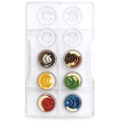 Decora 0050124 PRALINENFORM KONZENTRISCHE KREISE Decora 0050124 PRALINENFORM KONZENTRISCHE KREISE