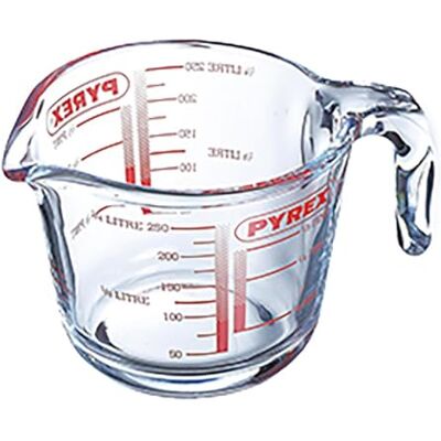 Pyrex Classic ultra odolná odměrka ze skla, transparentní, 0,25 l Pyrex Classic ultra odolná odměrka ze skla, transparentní, 0,25 l