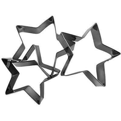 Zenker 42893 Konditorei-3 Ringe für Plätzchen der Stern (3 Maße) Zenker 42893 Konditorei-3 Ringe für Plätzchen der Stern (3 Maße)
