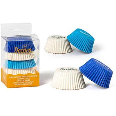 Decora 0339746 Muffinförmchen, Papier-Ofen, hellblau, 75 Einheiten Decora 0339746 Muffinförmchen, Papier-Ofen, hellblau, 75 Einheiten