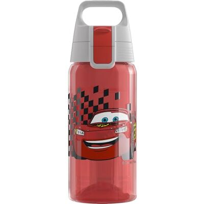 Sigg VIVA ONE Cars dětská láhev na pití (0,5 l), dětská láhev bez škodlivých látek s nepropustným víkem, láhev na vodu pro děti ovládaná jednou rukou Sigg VIVA ONE Cars dětská láhev na pití (0,5 l), dětská láhev bez škodlivých látek s nepropustným víkem, láhev na vodu pro děti ovládaná jednou rukou