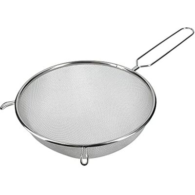 KitchenCraft velké kovové kuchyňské síto s jemnými oky, kulaté síto z ušlechtilé oceli, 25 cm, 1 kus KitchenCraft velké kovové kuchyňské síto s jemnými oky, kulaté síto z ušlechtilé oceli, 25 cm, 1 kus