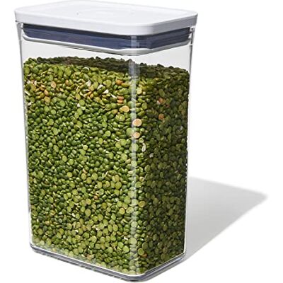 OXO Nádoba na POP Good Grips – vzduchotěsný, stohovatelný úložný box s víkem na potraviny – 2,6 l na rýži a další OXO Nádoba na POP Good Grips – vzduchotěsný, stohovatelný úložný box s víkem na potraviny – 2,6 l na rýži a další