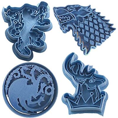 Cuticuter Game of Thrones Pack vykrajovátko, modrá, 16 x 14 x 1,5 cm, 4 kusy Cuticuter Game of Thrones Pack vykrajovátko, modrá, 16 x 14 x 1,5 cm, 4 kusy