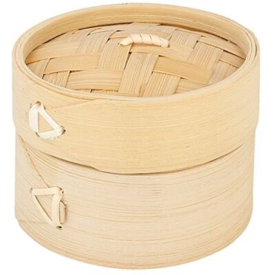 Garcia de Pou Behälter Mini Dim-Sum Ø 8X6 Cm Natur Bambus 10 Un. Garcia de Pou Behälter Mini Dim-Sum Ø 8X6 Cm Natur Bambus 10 Un.