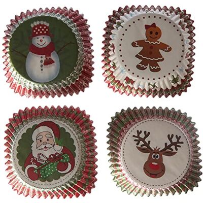 Ibili 735911 Set 100 Kapseln Nudelholz Weihnachten 4 Modelle Papier Ibili 735911 Set 100 Kapseln Nudelholz Weihnachten 4 Modelle Papier