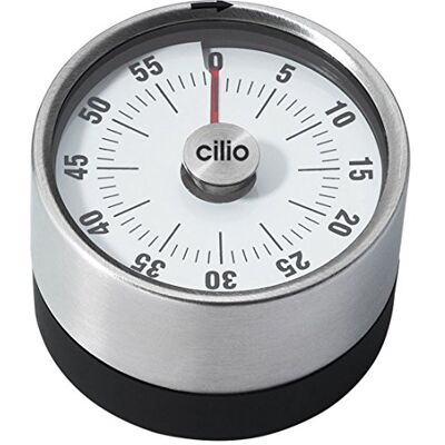 Cilio Kuchyňská minutka Pure, mechanická minutka na krátkou dobu, ušlechtilá ocel Cilio Kuchyňská minutka Pure, mechanická minutka na krátkou dobu, ušlechtilá ocel
