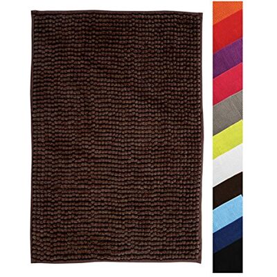 MSV Koupelnová předložka Chenille, Hnědá, 40 x 60 cm MSV Koupelnová předložka Chenille, Hnědá, 40 x 60 cm