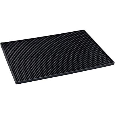 Wenko Odkapávací podložka Maxi, extra velká gumová rohož 40 x 30 cm, s nopkovou strukturou pro odkapávání nádobí a sklenic, plast, černá Wenko Odkapávací podložka Maxi, extra velká gumová rohož 40 x 30 cm, s nopkovou strukturou pro odkapávání nádobí a sklenic, plast, černá
