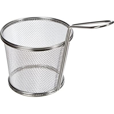 LACOR Frittierkorb rund, Edelstahl, Grau, 12 cm LACOR Frittierkorb rund, Edelstahl, Grau, 12 cm