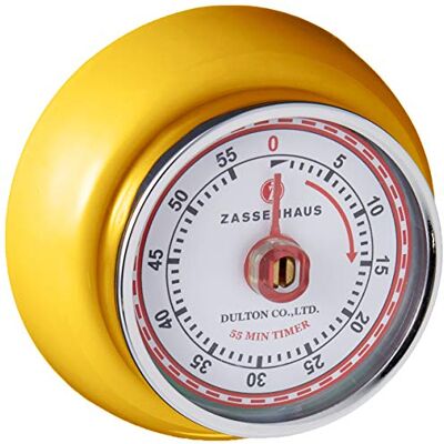 Zassenhaus 0000072341 Timer Speed, ušlechtilá ocel, žlutá, 7 x 7 x 3 cm Zassenhaus 0000072341 Timer Speed, ušlechtilá ocel, žlutá, 7 x 7 x 3 cm