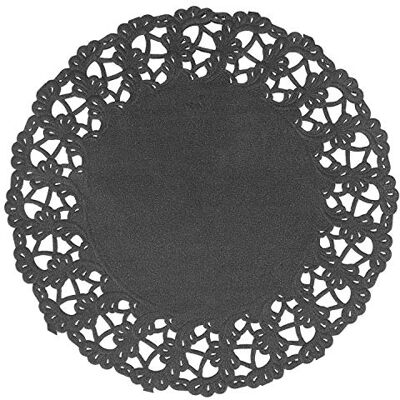 Garcia de Pou 250 Einheit rund Deckchen, 14 cm, Papier, schwarz, 14 x 30 x 30 cm Garcia de Pou 250 Einheit rund Deckchen, 14 cm, Papier, schwarz, 14 x 30 x 30 cm