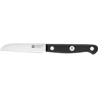ZWILLING Gourmet nůž na zeleninu, 8 cm, speciální nerezová ocel, ergonomická plastová rukojeť, černá Made in Germany ZWILLING Gourmet nůž na zeleninu, 8 cm, speciální nerezová ocel, ergonomická plastová rukojeť, černá Made in Germany