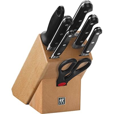 ZWILLING blok na nože, 8 ks, dřevěný blok, nože a nůžky ze speciální nerezové oceli/plastové rukojeti, Professional S, dřevo / ocel ZWILLING blok na nože, 8 ks, dřevěný blok, nože a nůžky ze speciální nerezové oceli/plastové rukojeti, Professional S, dřevo / ocel