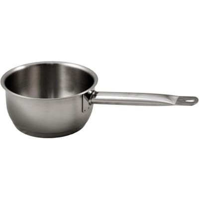 Baumalu Professionelle Kochtopf Hochwertiger Edelstahl Ausgussrand Für alle Herdarten, einschließlich Induktion Dreifach-Boden Ø16cm, Silber Baumalu Professionelle Kochtopf Hochwertiger Edelstahl Ausgussrand Für alle Herdarten, einschließlich Induktion Dreifach-Boden Ø16cm, Silber