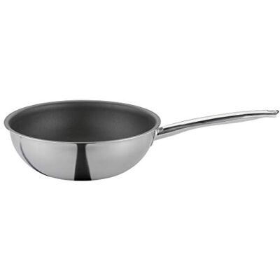 Spring Vulcano Classic pánev wok 28 cm, nepřilnavý povrch Vhodné pro indukci, lze použít v troubě a znovu povrstvit 18/10 stranou z ušlechtilé oceli, Ø 28 cm, výška 9 cm Spring Vulcano Classic pánev wok 28 cm, nepřilnavý povrch Vhodné pro indukci, lze použít v troubě a znovu povrstvit 18/10 stranou z ušlechtilé oceli, Ø 28 cm, výška 9 cm