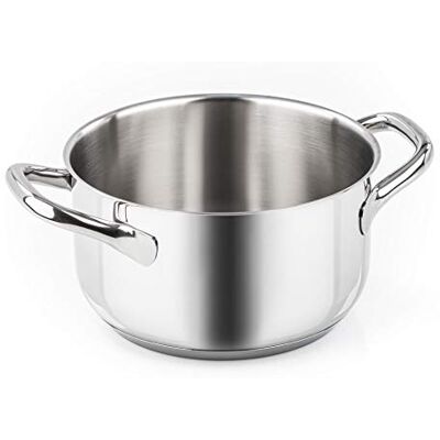 Barazzoni Hrnec Chef Line se 2 rukojeťmi, Ø 20 cm, objem 3 litry, vyrobený v Itálii, ušlechtilá ocel 18/10, indukční + plyn, trojité dno, bez PFAS, stříbrný Barazzoni Hrnec Chef Line se 2 rukojeťmi, Ø 20 cm, objem 3 litry, vyrobený v Itálii, ušlechtilá ocel 18/10, indukční + plyn, trojité dno, bez PFAS, stříbrný