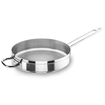 LACOR Chef Luxe Sauteuse, ušlechtilá ocel, stříbrná, 28 cm, 54629 Vyrobeno z potravinářské nerezové oceli; vysoká odolnost proti korozi a trvanlivost při každodenním používání LACOR Chef Luxe Sauteuse, ušlechtilá ocel, stříbrná, 28 cm, 54629 Vyrobeno z potravinářské nerezové oceli; vysoká odolnost proti korozi a trvanlivost při každodenním používání
