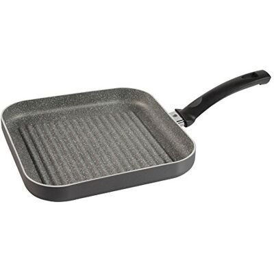 BALLARINI Grilovací pánev, nepřilnavá vrstva, 27 cm, čtvercová, šedá BALLARINI Grilovací pánev, nepřilnavá vrstva, 27 cm, čtvercová, šedá