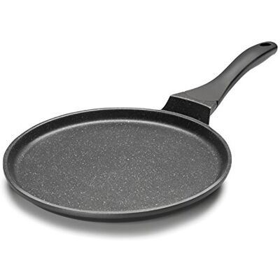 LACOR 24137 Crepes Pfanne Eco-Piedra 24 cm, Aluminium, schwarz, 47 x 25 x 7 cm LACOR 24137 Crepes Pfanne Eco-Piedra 24 cm, Aluminium, schwarz, 47 x 25 x 7 cm