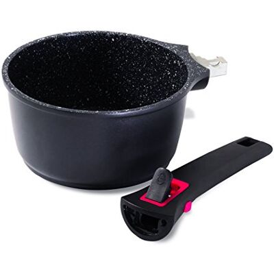 Baumalu Granit PRO, 383607 Kasserolle, geschmiedetes Aluminium, Schwarz Baumalu Granit PRO, 383607 Kasserolle, geschmiedetes Aluminium, Schwarz