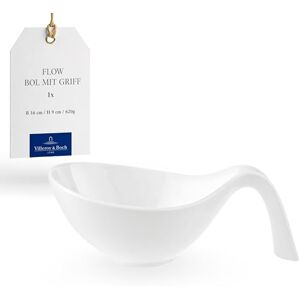Villeroy & Boch Flow Bowl s rukojetí, vhodné do myčky nádobí, bezpečné do mikrovlnné trouby, miska na polévku s uchem, miska na polévku bílá, salátová mísa, prémiový porcelán Villeroy & Boch Flow Bowl s rukojetí, vhodné do myčky nádobí, bezpečné do mikrovlnné trouby, miska na polévku s uchem, miska na polévku bílá, salátová mísa, prémiový porcelán