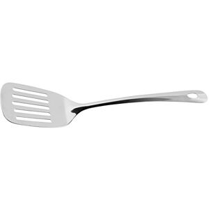 Fackelmann Obracečka na pánve 33 cm LARA, kuchyňské pomůcky z ušlechtilé oceli, obracečka s praktickým očkem (barva: stříbrná), množství: 1 kus Fackelmann Obracečka na pánve 33 cm LARA, kuchyňské pomůcky z ušlechtilé oceli, obracečka s praktickým očkem (barva: stříbrná), množství: 1 kus