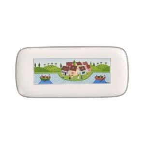 Villeroy & Boch Talíř na koláč Charm a Breakfast Design Naif bílý/barevný, vhodný do myčky nádobí, vhodný do mikrovlnné trouby, talíř na dort, obdélníkový, talíř na koláče nebo bufet, prémiový Villeroy & Boch Talíř na koláč Charm a Breakfast Design Naif bílý/barevný, vhodný do myčky nádobí, vhodný do mikrovlnné trouby, talíř na dort, obdélníkový, talíř na koláče nebo bufet, prémiový