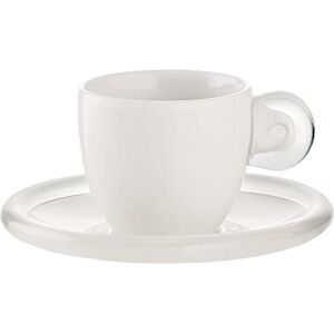 Guzzini Gocce, 6 šálků na espresso s podšálky transparentní, 35 x 30 x v 9,5 cm 50 cc 26690100 Guzzini Gocce, 6 šálků na espresso s podšálky transparentní, 35 x 30 x v 9,5 cm 50 cc 26690100