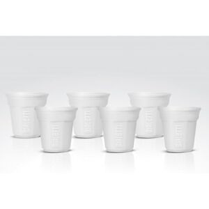 Bialetti Y0TZ502 6 šálků na espreso, porcelán, bílý, 23,7 x 14 x 7 cm, 6 kusů Bialetti Y0TZ502 6 šálků na espreso, porcelán, bílý, 23,7 x 14 x 7 cm, 6 kusů